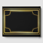 Livre D'or Élégant Mariage Black Gold (Verso)