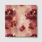 Livre D'or Élégant Mariage Boho Burgundy Blush Gold Boho (Verso)