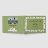 Livre D'or Élégant Mariage d'accolade florale (Complet)