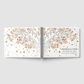 Livre D'or Élégant Mariage d'arbre esquissé automne (Complet)