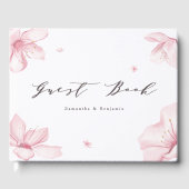 Livre D'or Élégant Mariage de fleurs de cerisier (Recto)