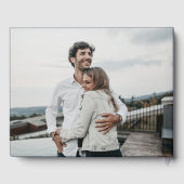 Livre D'or Elégant Mariage de la couronne de neige et d'eucal (Verso)