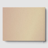 Livre D'or Élégant Mariage de script or Bourgogne (Verso)