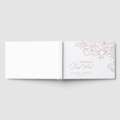 Livre D'or Élégant mariage de terre cuite florale dessiné à l (Complet)