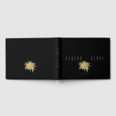 Livre D'or Élégant Mariage de tournesol noir (Complet)