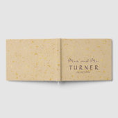 Livre D'or Élégant Mariage d'éclaboussures d'or (Complet)