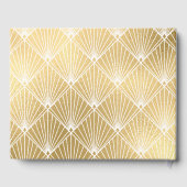 Livre D'or Elégant Mariage d'or Gatsby Art Déco des années 19 (Verso)