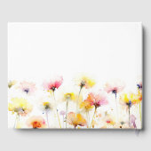 Livre D'or Élégant Mariage Fleur sauvage (Verso)