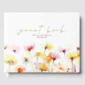 Livre D'or Élégant Mariage Fleur sauvage (Recto)