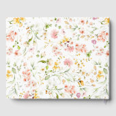 Livre D'or Élégant Mariage Fleur sauvage d'été (Verso)