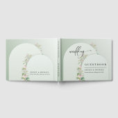 Livre D'or Elégant mariage fleuri brun arc de verdure (Complet)