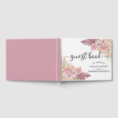 Livre D'or Élégant Mariage floral sur mesure Pampas Grass (Complet)