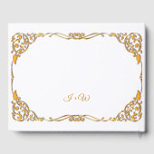 Livre D'or Élégant Mariage Gold Frame (Verso)