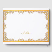 Livre D'or Élégant Mariage Gold Frame (Verso)