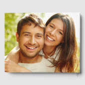 Livre D'or Élégant Mariage photo White and Gold Flourish (Verso)