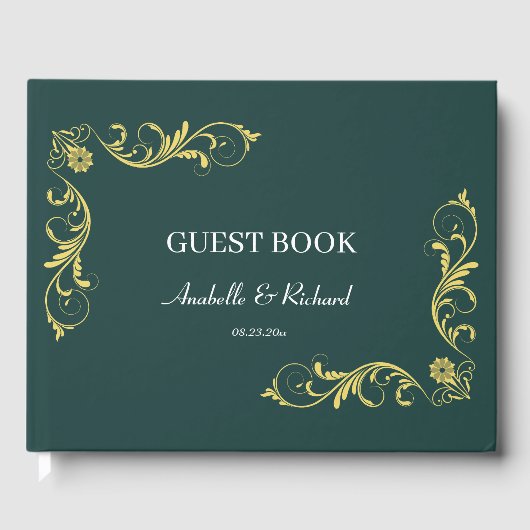 Livre D'or Élégant Mariage victorien (Recto)