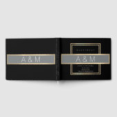 Livre D'or élégant message d'invité noir (Complet)