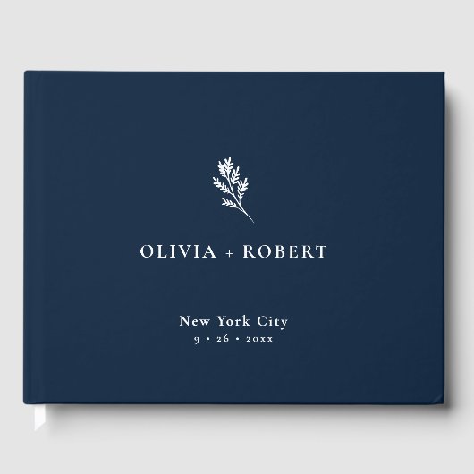 Livre D'or Elegant Minimalist Botanical Wedding (Recto)