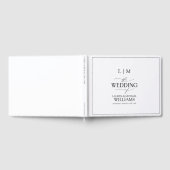 Livre D'or Élégant Monogramme de calligraphie noir et blanc (Complet)