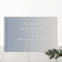 Elégant Ombre Dusty Blue & Off-White Mariage