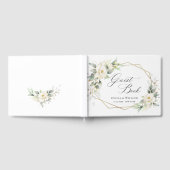 Livre D'or Elégant Pastel White Roses Eucalyptus Mariage (Complet)