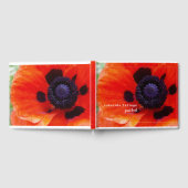 Livre D'or Élégant Pavot Orange Floral Location (Complet)