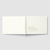 Livre D'or Elégant Personnalisé Avec Nom Mariage Réception (Complet)