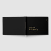 Livre D'or Elégant Personnalisé Avec Nom Mariage Réception (Complet)