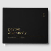 Livre D'or Elégant Personnalisé Avec Nom Mariage Réception (Recto)