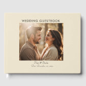 Livre D'or Elégant Photo moderne Code Qr personnalisé (Recto)