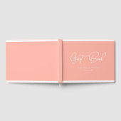 Livre D'or Elégant, Police Script, Coral-Peach, Mariage (Complet)