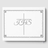 Livre d'or élégant pour mariage catholique (Verso)