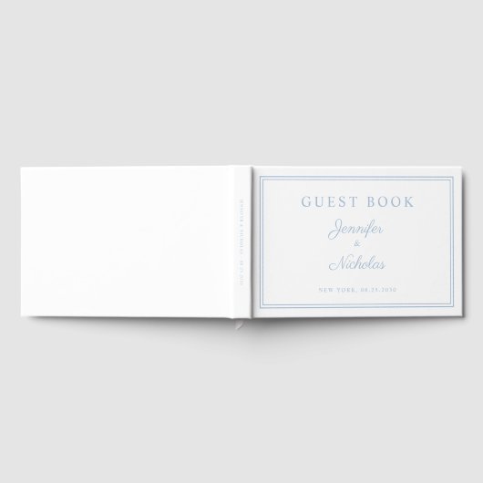 Livre D'or Elegant Powder Blue Script Wedding (Complet)