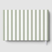 Livre D'or Elegant Religious Sage Green Baptism (Verso)