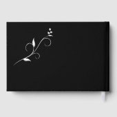 Livre D'or Elegant Rings Black and White Wedding (Verso)