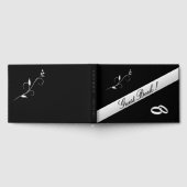 Livre D'or Elegant Rings Black and White Wedding (Complet)