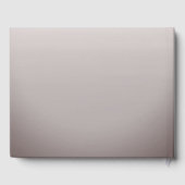 Livre D'or Élégant romantique Coral Gold Script Floral Mariag (Verso)