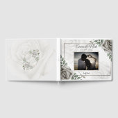 Livre D'or Élégant romantique Rustique roses blanches Mariage (Complet)