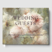 Livre D'or Elégant Rose d'antiquité douce Aquarelle rose (Recto)