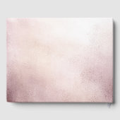 Livre d'or élégant Rose Gold et Strass en forme de (Verso)