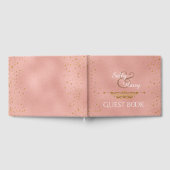 Livre D'or Elégant Rose Gold Foil Mariage Confetti Dots (Complet)