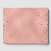 Livre D'or Elégant Rose Gold Foil Mariage Confetti Dots (Verso)