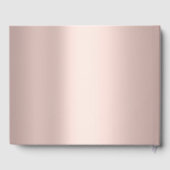 Livre D'or Elégant Rose Gold Frame Mariage Or (Verso)