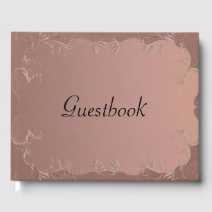 Livre D'or Élégant Rose Mariage or