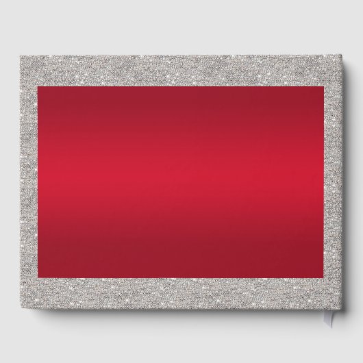 Livre D'or Élégant Rouby Rouge & Mariage de Bagues Argent Spa (Verso)