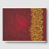 Livre D'or Elégant rouge et or (Verso)