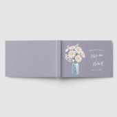 Livre D'or Elégant Rustic Mason Jar Daisies Mariage Lavender (Complet)