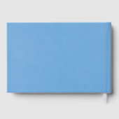 Livre D'or Elégant rustique Mason Jar Daisies Mariage Bleu (Verso)