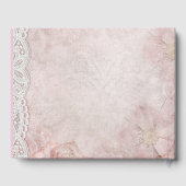 Livre D'or Elégant Rustique rose Mariage Moderne Simple Chic (Verso)