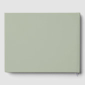 Livre D'or Elegant Sage Green Wedding (Verso)